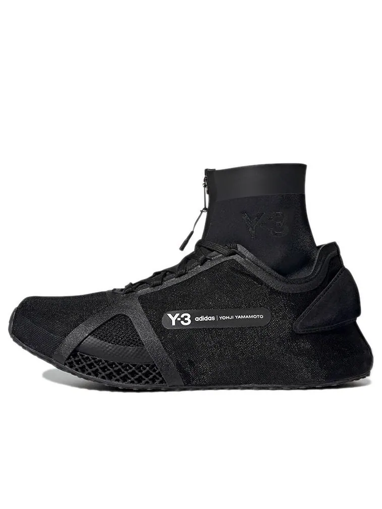 Спортивные кроссовки adidas Y-3 Runner 4D IOW High 'Black' — изображение 1 из 7, черный