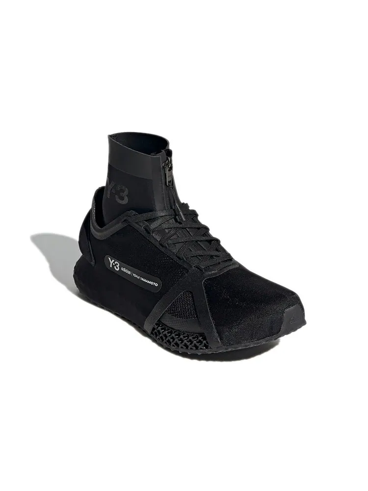 Спортивные кроссовки adidas Y-3 Runner 4D IOW High 'Black' — изображение 3 из 7, черный
