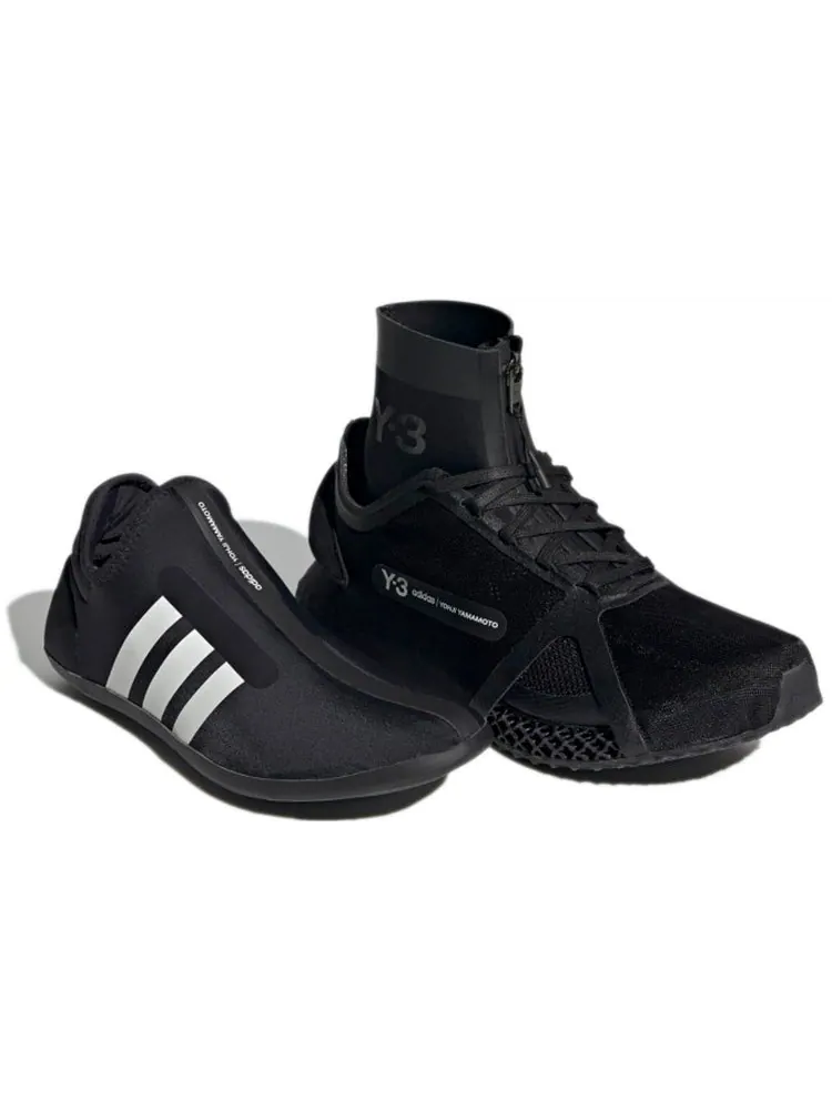 Спортивные кроссовки adidas Y-3 Runner 4D IOW High 'Black' — изображение 4 из 7, черный