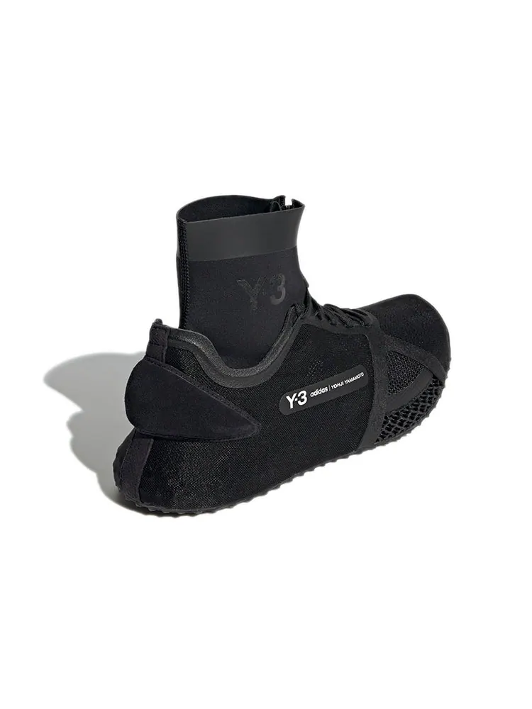 Спортивные кроссовки adidas Y-3 Runner 4D IOW High 'Black' — изображение 5 из 7, черный