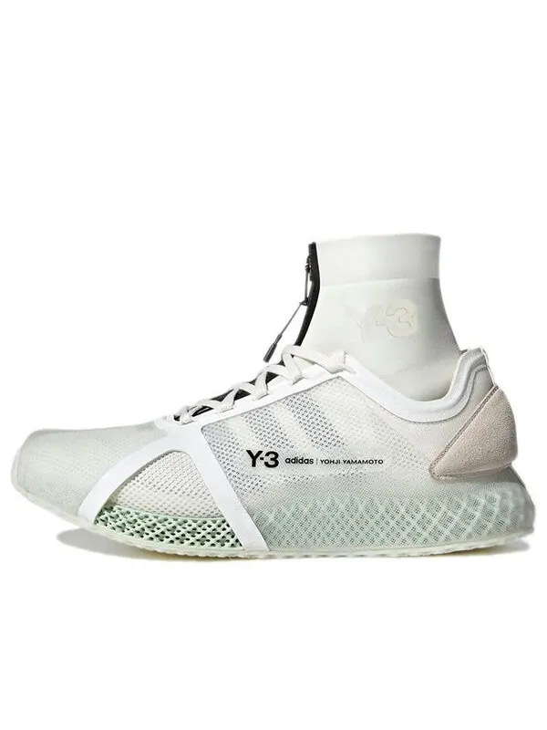 Кроссовки adidas Y-3 Runner 4D IOW Mid 'Core White' — изображение 1 из 4, белый