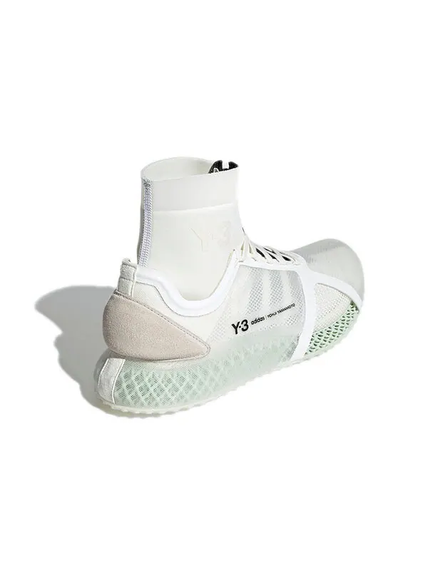 Кроссовки adidas Y-3 Runner 4D IOW Mid 'Core White' — изображение 4 из 4, белый