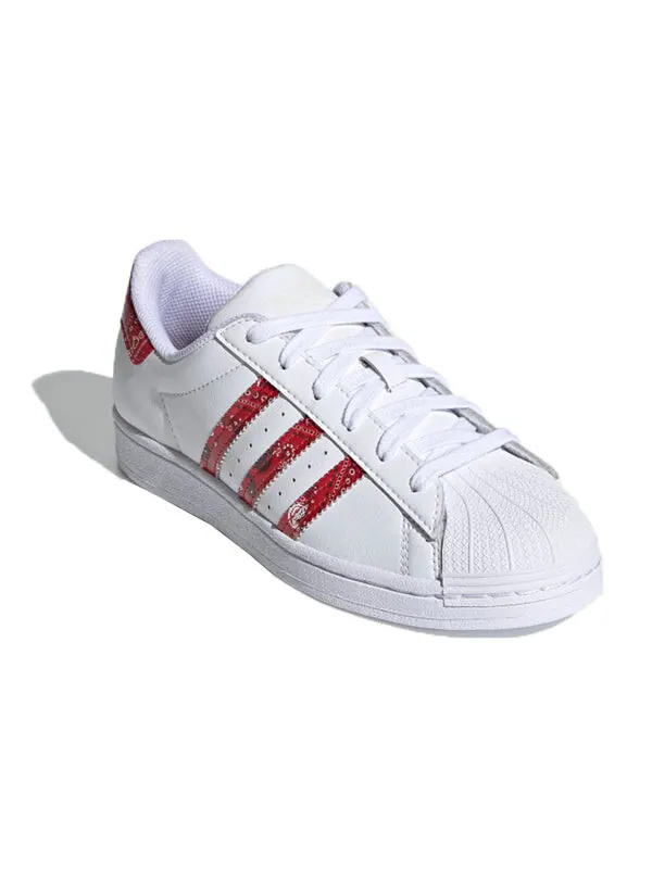 Кроссовки оригиналы суперзвезда Adidas — изображение 3 из 4, белый/темный красный