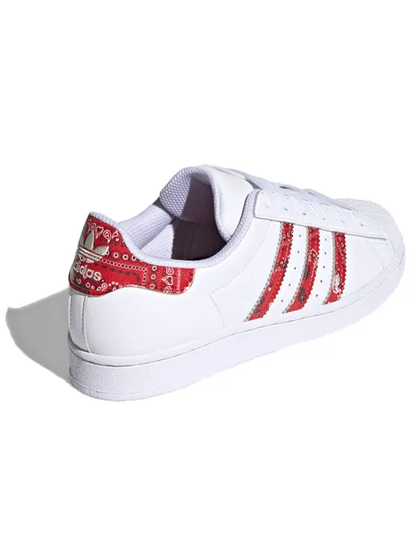 Кроссовки оригиналы суперзвезда Adidas — изображение 4 из 4, белый/темный красный