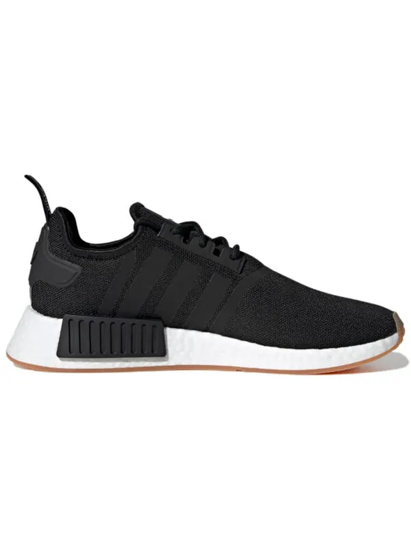 Кроссовки nmd_r1 primeblue 'black gum' Adidas — изображение 2 из 4, черный/белый