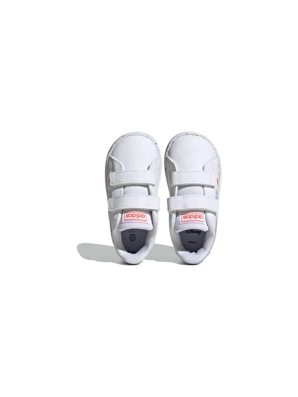 Кроссовки Advantage крючки и петли x Дисней Adidas — изображение 4 из 4, белый/синий/оранжевый