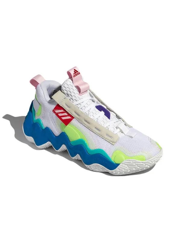 Кроссовки adidas Exhibit B Wear-resistant Non-Slip White Green Blue — изображение 3 из 4, белый/синий