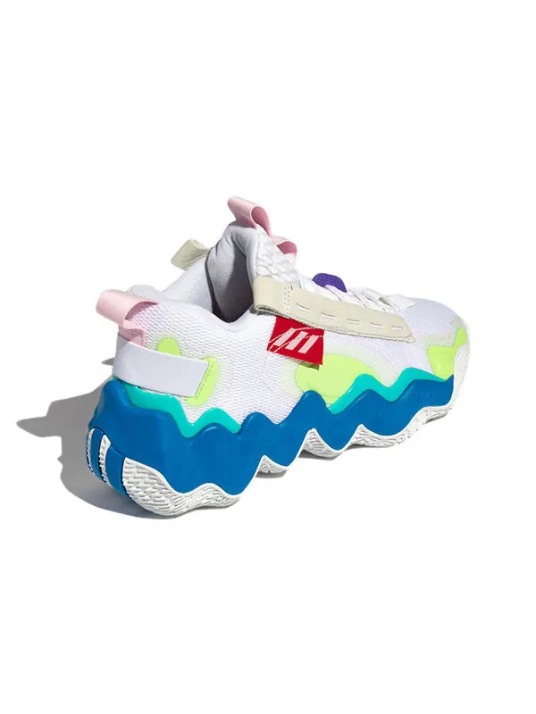 Кроссовки adidas Exhibit B Wear-resistant Non-Slip White Green Blue — изображение 4 из 4, белый/синий