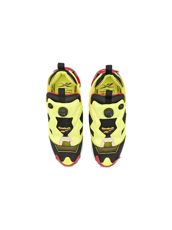 Кроссовки maison margiela x instapump fury 'memory of - citron' Reebok — изображение 4 из 4, зеленый/красный/черный