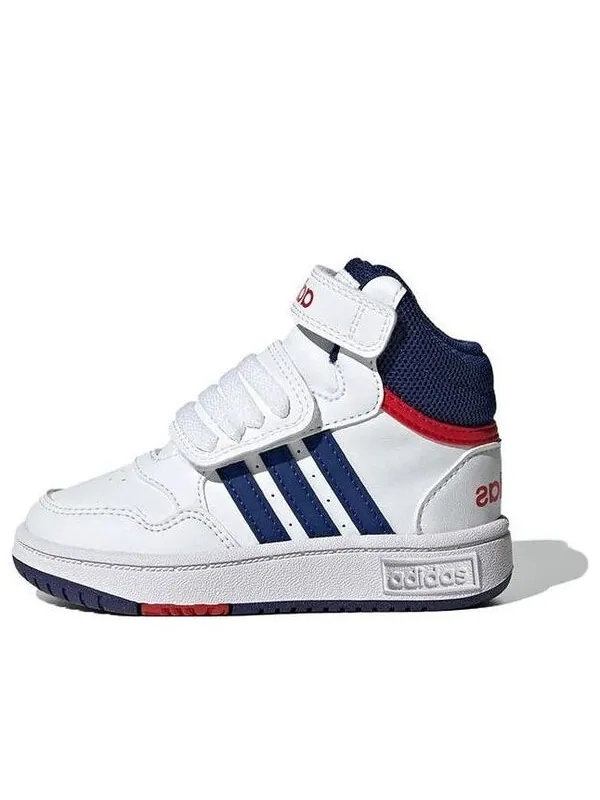 Кроссовки neo hoops mid Adidas — изображение 1 из 4, белый/синий