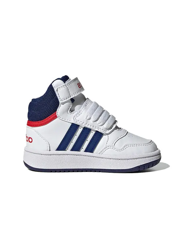 Кроссовки neo hoops mid Adidas — изображение 3 из 4, белый/синий