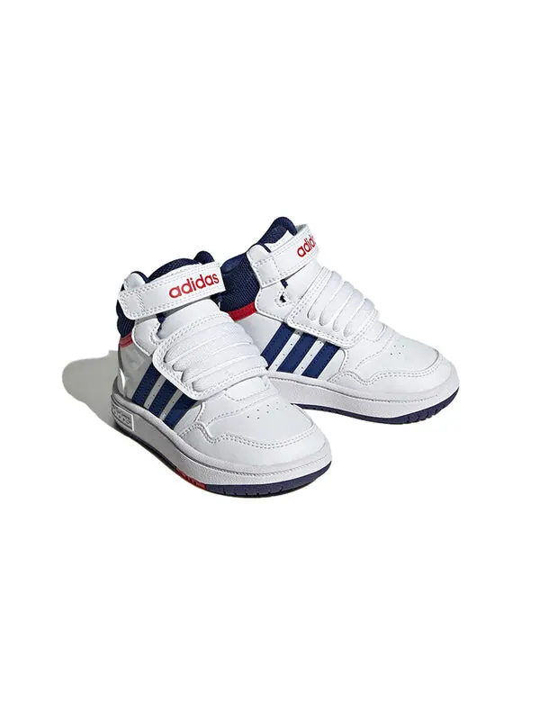 Кроссовки neo hoops mid Adidas — изображение 4 из 4, белый/синий