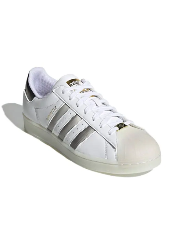 Кроссовки оригинальные унисекс суперзвездные кроссовки серебристые Adidas — изображение 3 из 4, белый