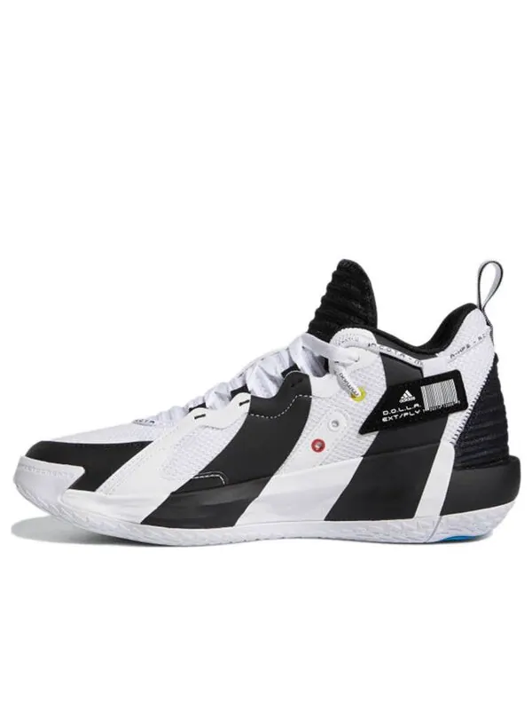 Кроссовки shaquille oneal x dame 7 extply Adidas — изображение 1 из 4, черный белый