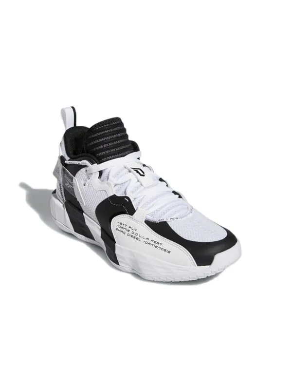 Кроссовки shaquille oneal x dame 7 extply Adidas — изображение 3 из 4, черный белый