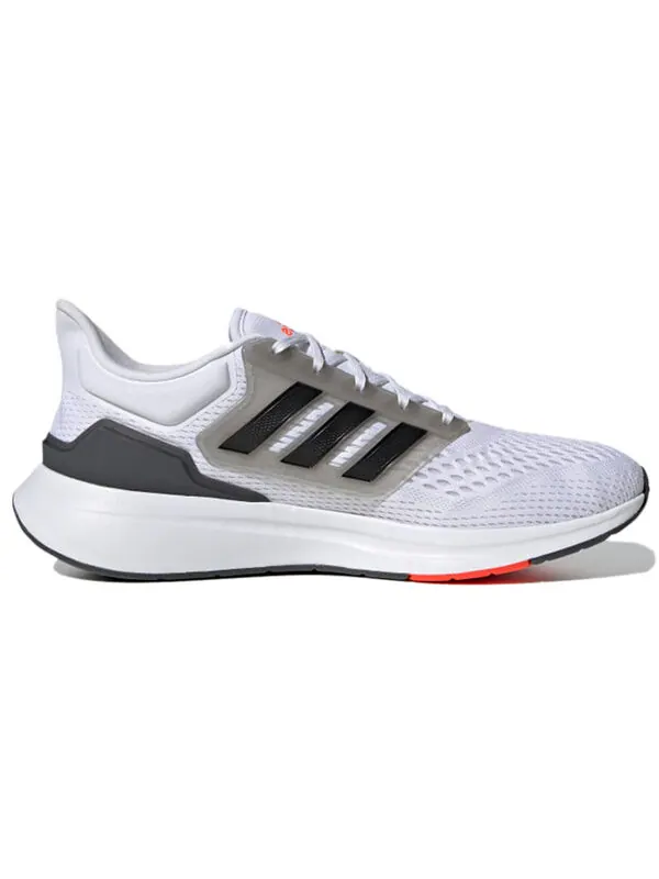 Кроссовки eq21 run Adidas — изображение 2 из 4, белый/черный/оранжевый