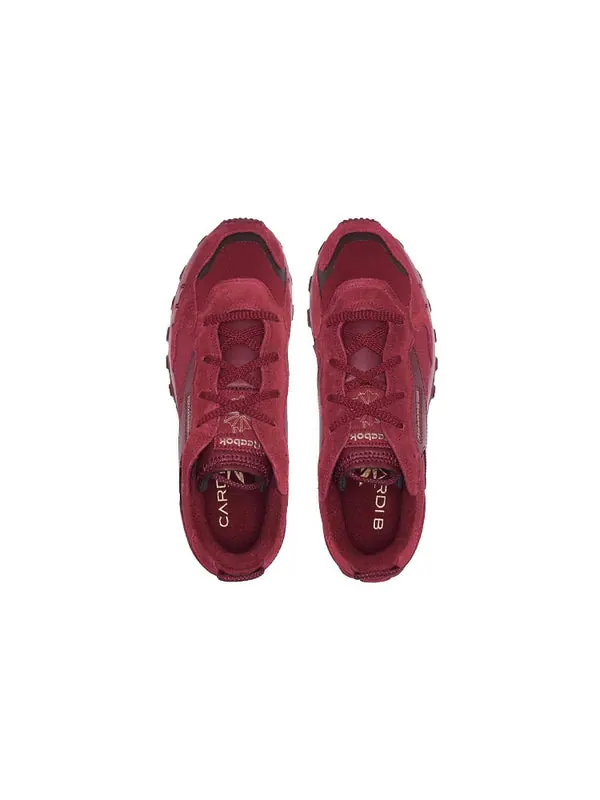 Кроссовки cardi b x classic leather 'triathlon red' Reebok — изображение 2 из 4, красный