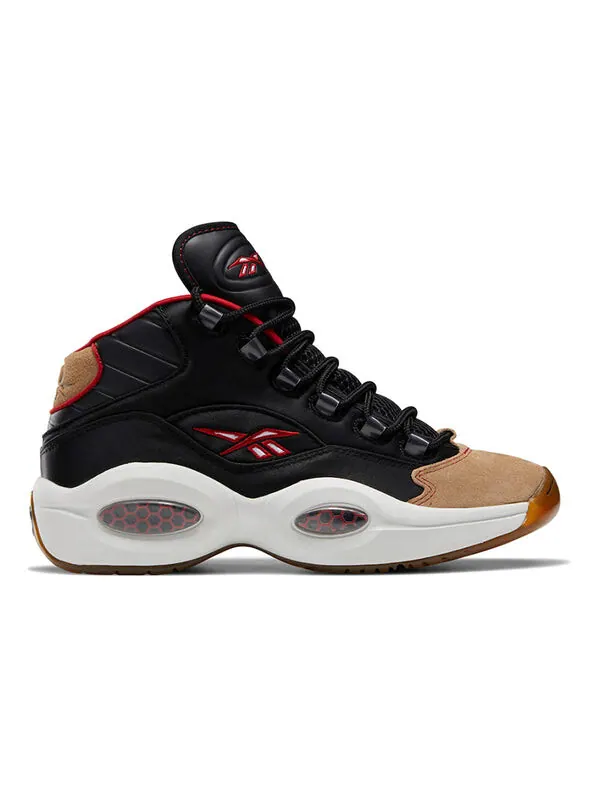Кроссовки question mid '76ers alternate' Reebok — изображение 2 из 4, черный