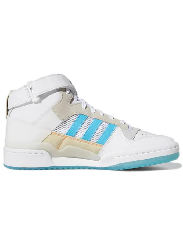 Кроссовки diego njera x forum 84 Mid Adv Adidas — изображение 2 из 4, белый/серый/синий