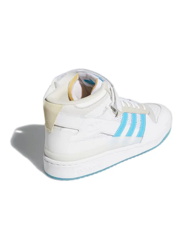 Кроссовки diego njera x forum 84 Mid Adv Adidas — изображение 4 из 4, белый/серый/синий