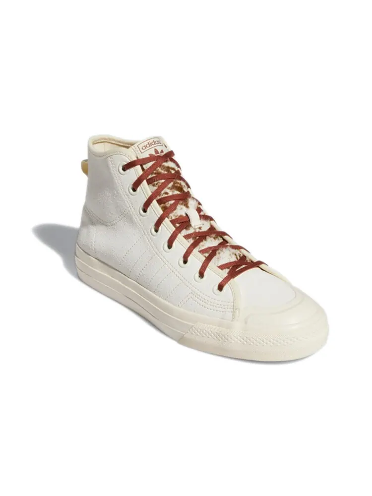 Кроссовки Adidas Originals Nizza Hi Rf Cozy Wear-Resistant Skate Unisex — изображение 3 из 6, бежевый