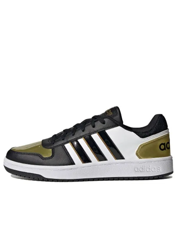 Кроссовки neo hoops 2.0 Adidas — изображение 1 из 4, черный/золотистый/белый