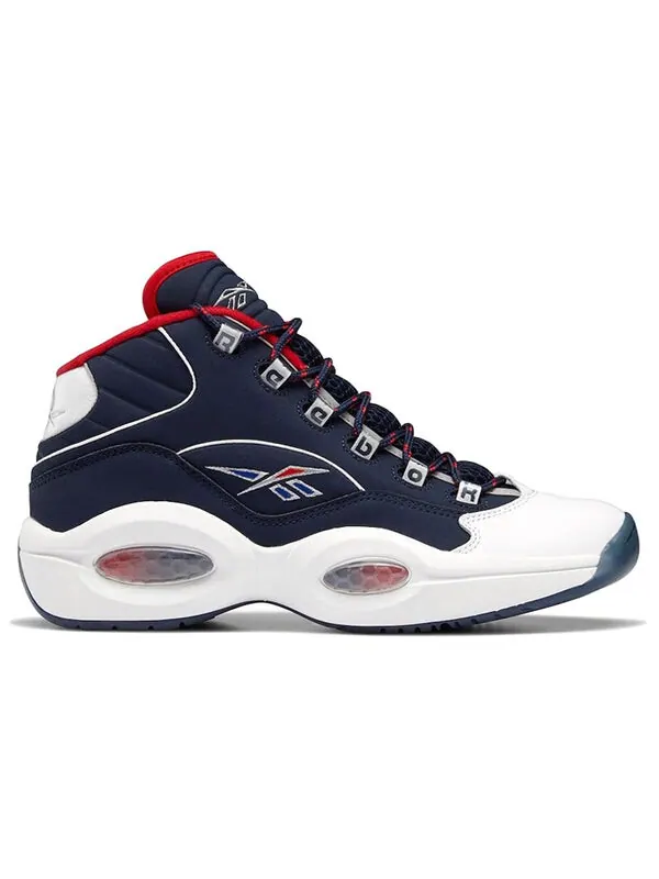 Кроссовки question mid 'usa' Reebok — изображение 2 из 4, синий/белый/красный
