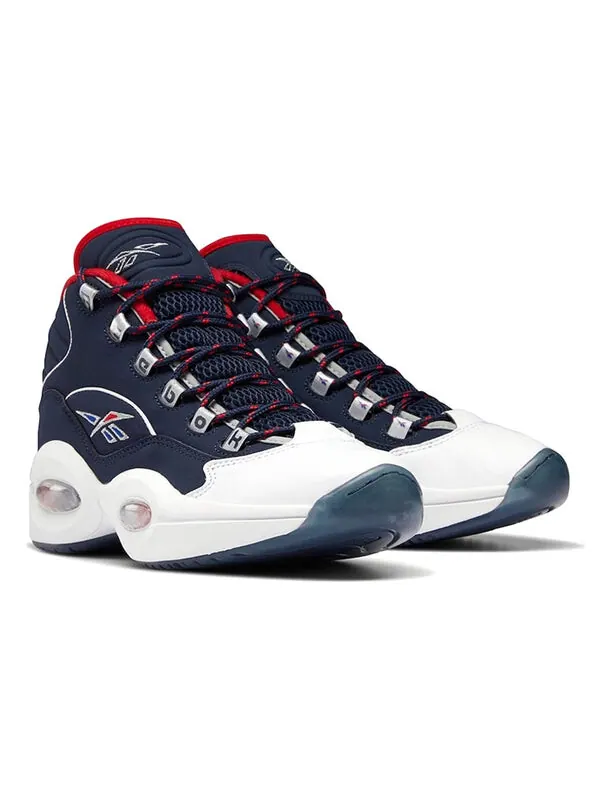 Кроссовки question mid 'usa' Reebok — изображение 3 из 4, синий/белый/красный