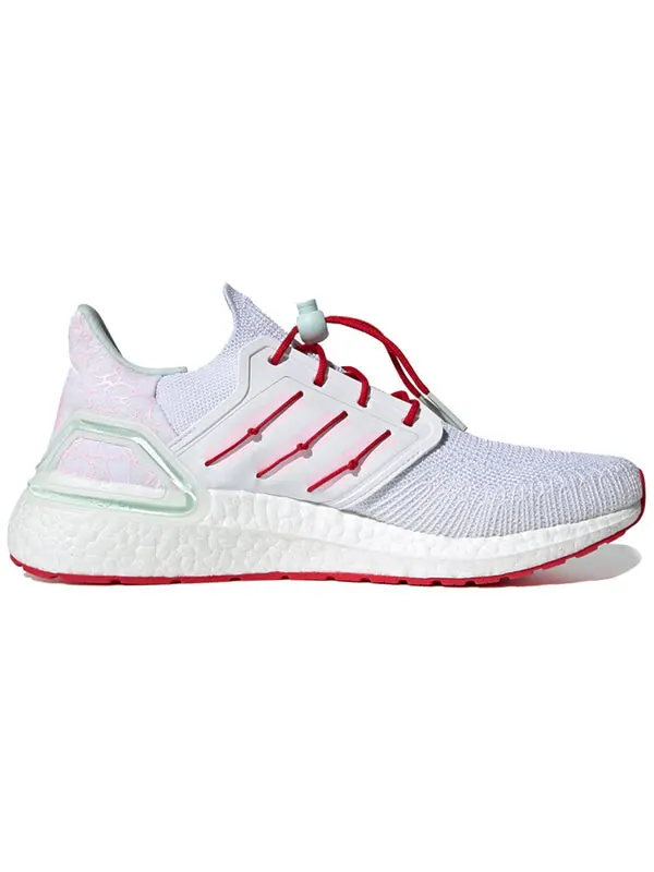 Кроссовки ультрабуст 20 Adidas — изображение 2 из 4, белый/красный/зеленый