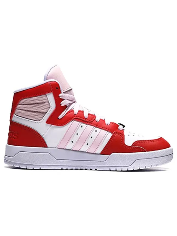 Кроссовки neo entrap mid shoes красные розовые Adidas — изображение 2 из 4, белый/красный/розовый
