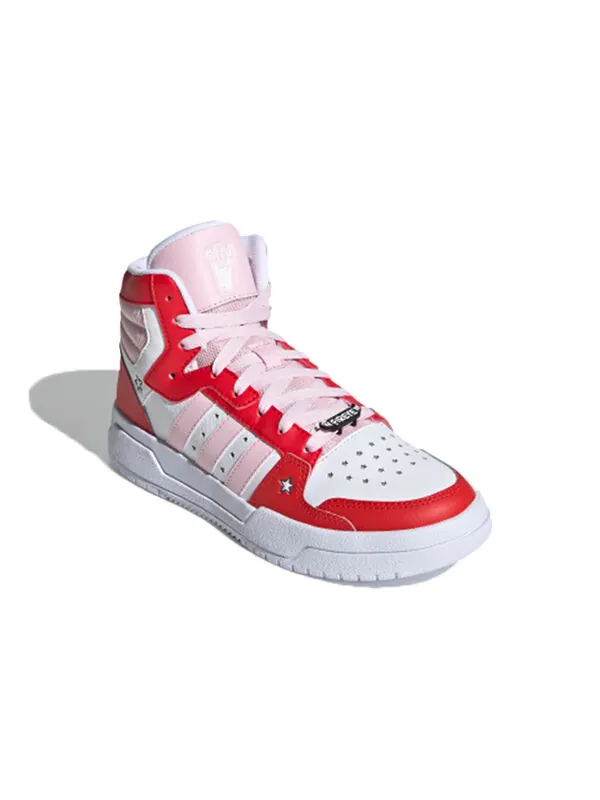 Кроссовки neo entrap mid shoes красные розовые Adidas — изображение 3 из 4, белый/красный/розовый