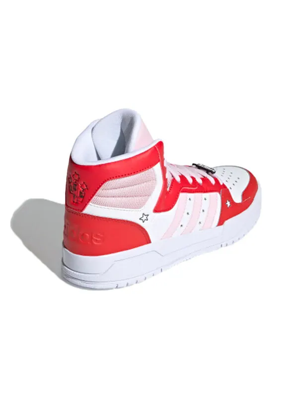 Кроссовки neo entrap mid shoes красные розовые Adidas — изображение 4 из 4, белый/красный/розовый