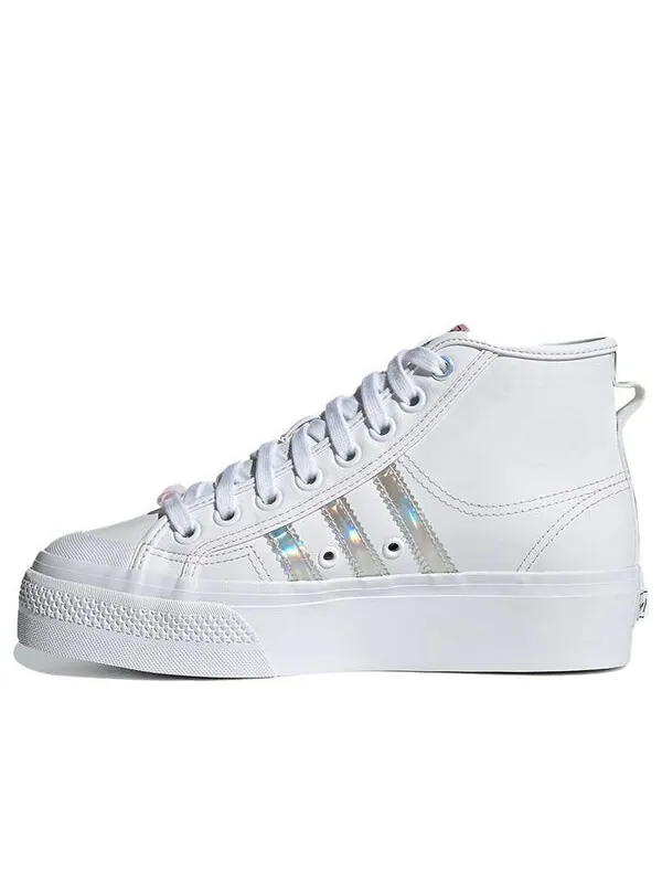 Кроссовки nizza platform mid Adidas — изображение 1 из 4, белый