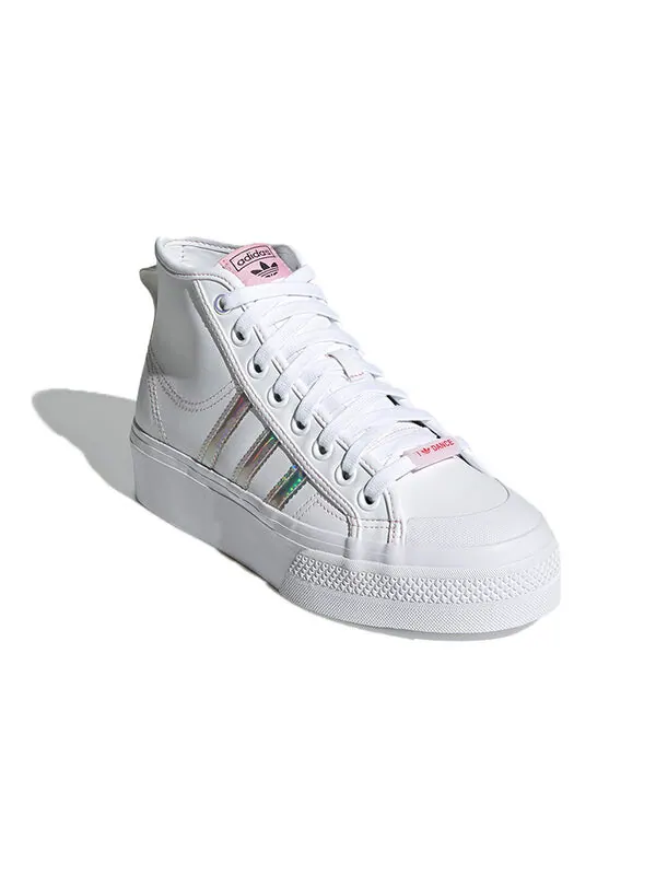 Кроссовки nizza platform mid Adidas — изображение 3 из 4, белый