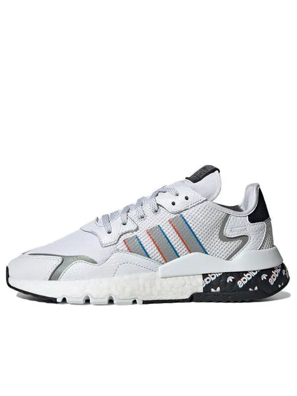 Кроссовки оригинальные nite jogger Adidas — изображение 1 из 4, белый/черный/серебристый