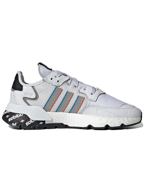 Кроссовки оригинальные nite jogger Adidas — изображение 2 из 4, белый/черный/серебристый