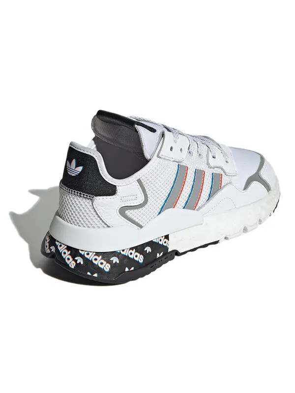 Кроссовки оригинальные nite jogger Adidas — изображение 4 из 4, белый/черный/серебристый