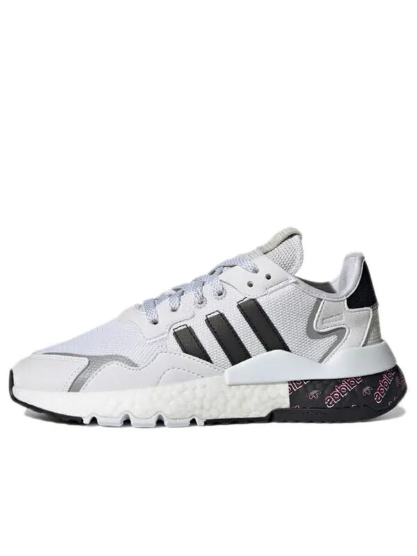 Кроссовки оригинальные nite jogger Adidas — изображение 1 из 4, белый/черный/серый