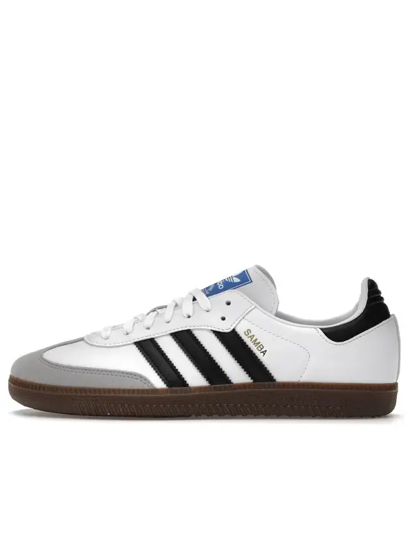 Кроссовки самба веганские Adidas — изображение 1 из 4, белый/черный