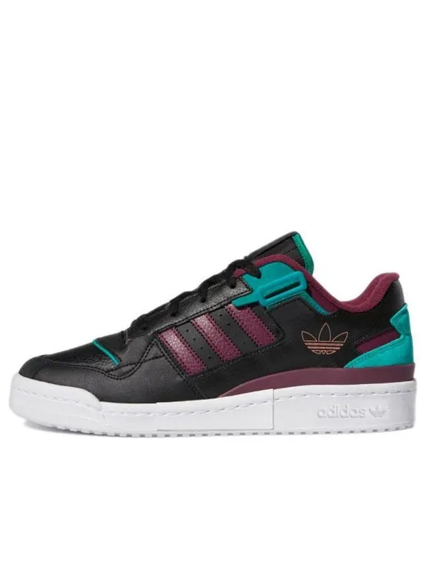 Кроссовки форум выставка низкие кеды Adidas — изображение 1 из 4, черный//зеленый