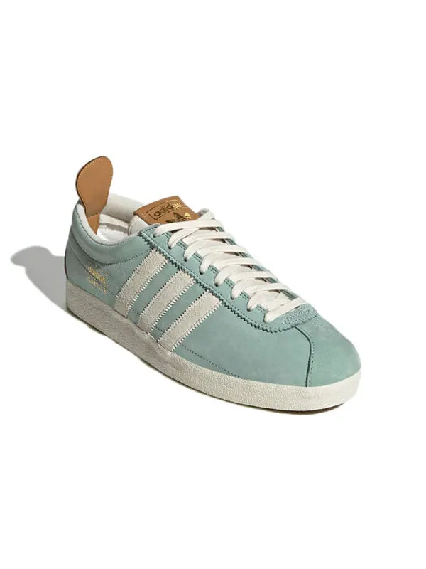Кроссовки gazelle vintage легкие Adidas — изображение 3 из 4, зеленый/бежевый