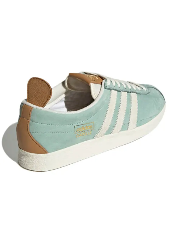 Кроссовки gazelle vintage легкие Adidas — изображение 4 из 4, зеленый/бежевый