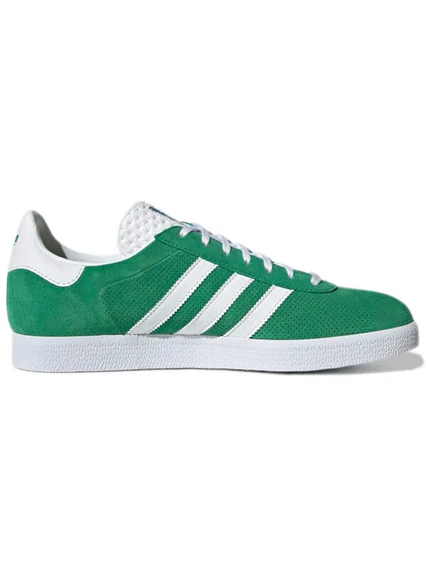 Кроссовки газель Adidas — изображение 2 из 4, зеленый/белый/золотистый