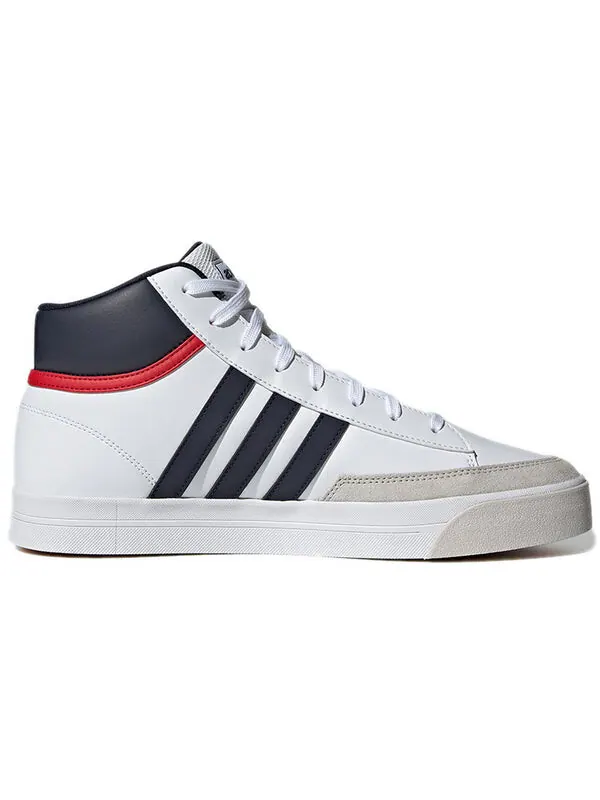 Кроссовки neo retrovulc mid white Adidas — изображение 2 из 4, белый/темный/красный