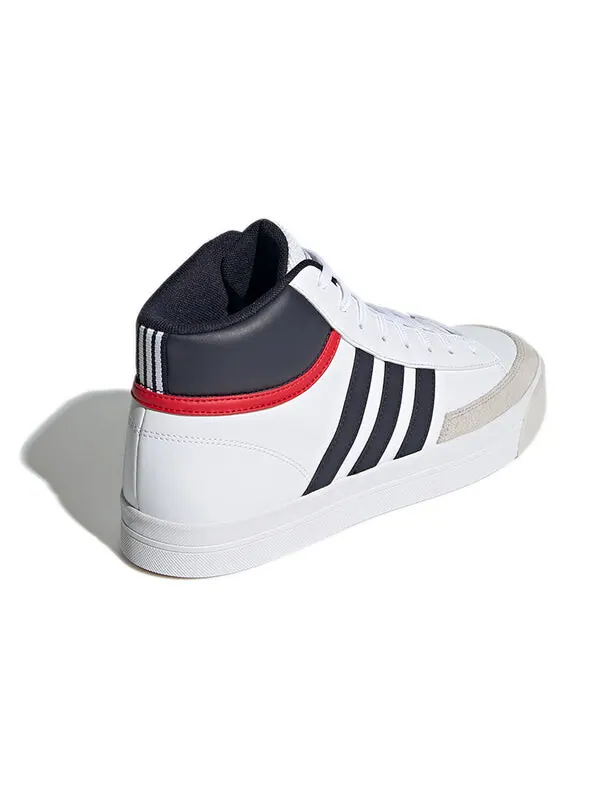 Кроссовки neo retrovulc mid white Adidas — изображение 4 из 4, белый/темный/красный