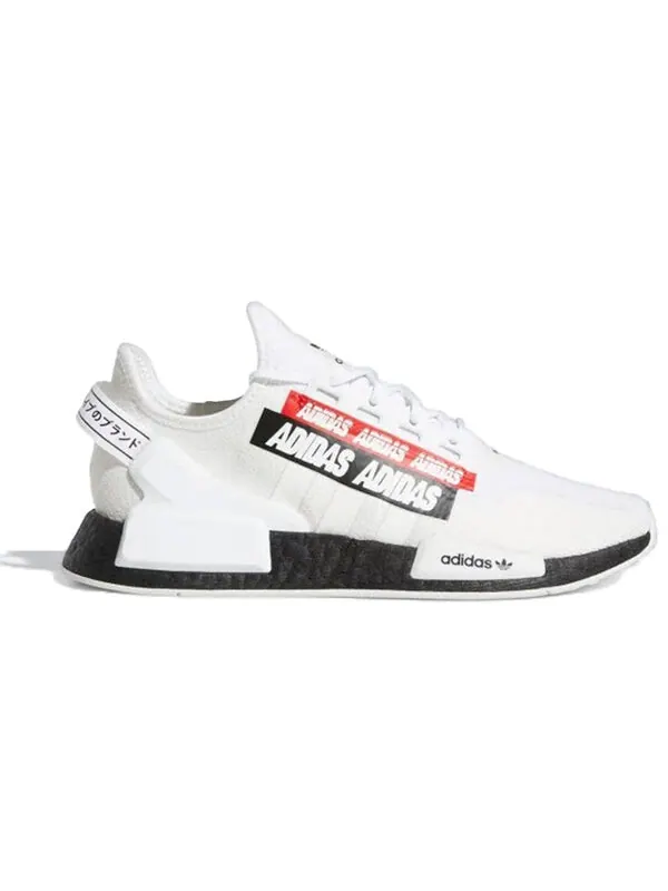 Кроссовки nmd_r1 v2 Adidas — изображение 2 из 4, белый