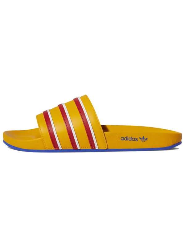 Тапочки eric emanuel x adilette slide 'mcdonald's all american games' Adidas — изображение 2 из 4, желтый/синий