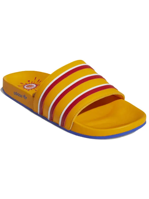 Тапочки eric emanuel x adilette slide 'mcdonald's all american games' Adidas — изображение 4 из 4, желтый/синий