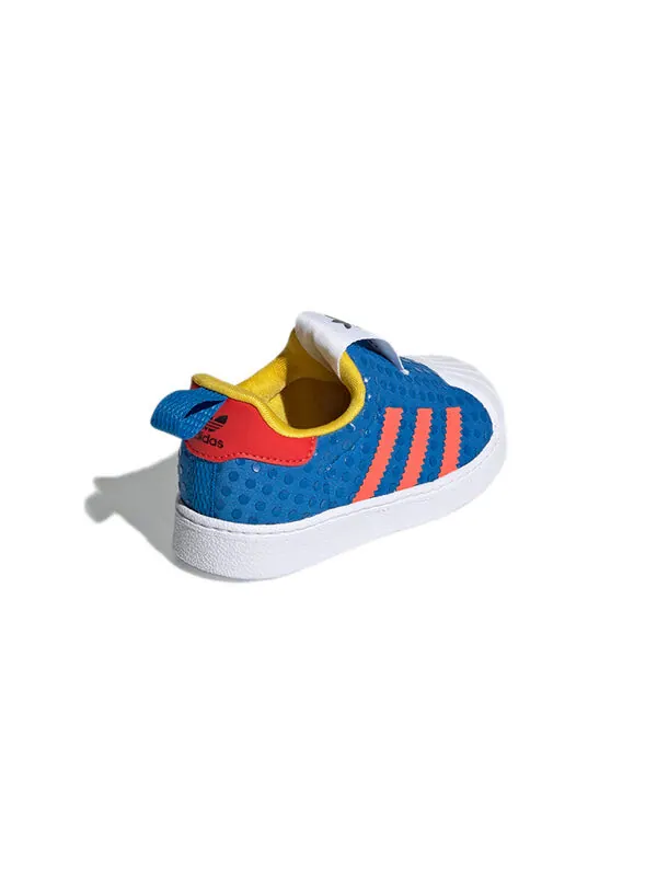 Кроссовки lego x superstar 360 i Adidas — изображение 4 из 4, синий/оранжевый