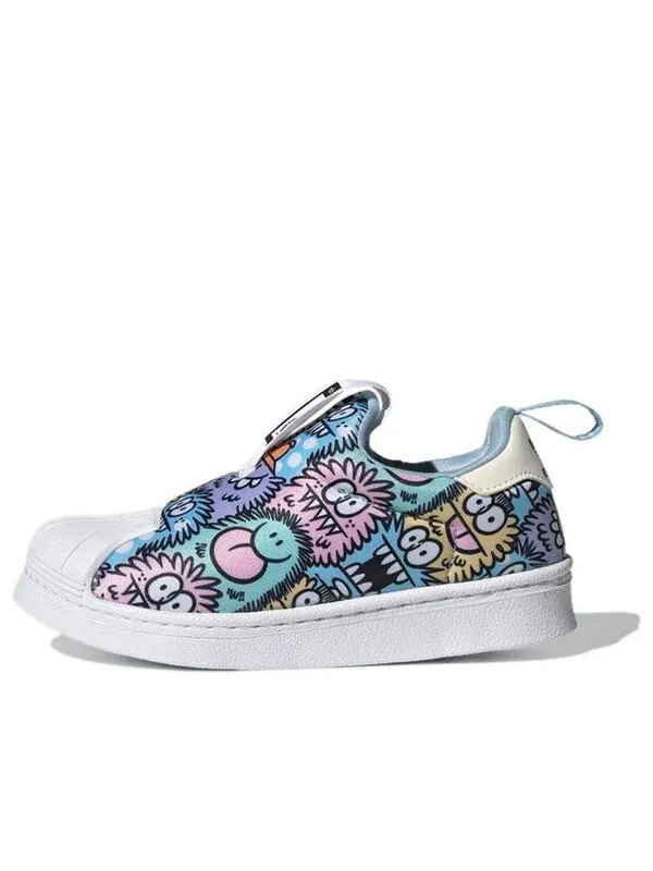 Кроссовки kevin lyons x superstar 360 little kid Adidas — изображение 1 из 4, белый/розовый/синий